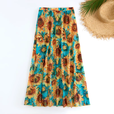 New Sexy Printed Diamond Brazilian Skirt Bathing Suit CODE: KAR3740