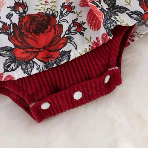 Summer Fashion With Bowknot Striped Floral Baby Girl Dress CODE: RSH002