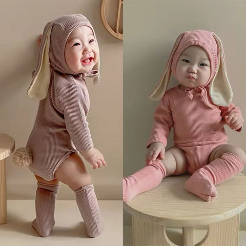 New Baby Toddler Rabbit Ear 3 Pieces Bodysuits CODE: RSH007