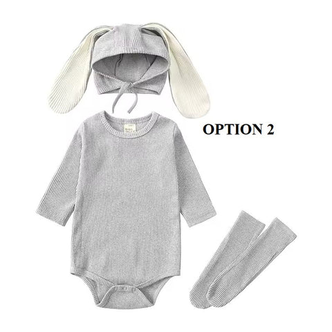 New Baby Toddler Rabbit Ear 3 Pieces Bodysuits CODE: RSH007