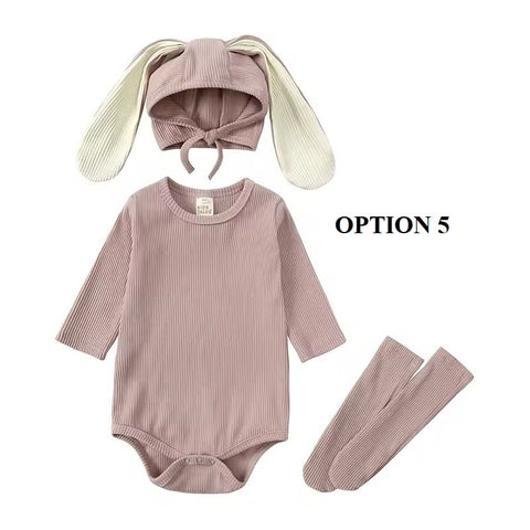 New Baby Toddler Rabbit Ear 3 Pieces Bodysuits CODE: RSH007