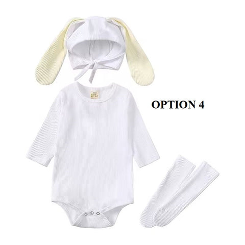 New Baby Toddler Rabbit Ear 3 Pieces Bodysuits CODE: RSH007