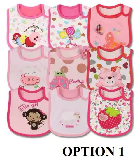 Toddler Baby Girl Boy Feeding Bibs Waterproof Apron 9pcs/set CODE: RSH017