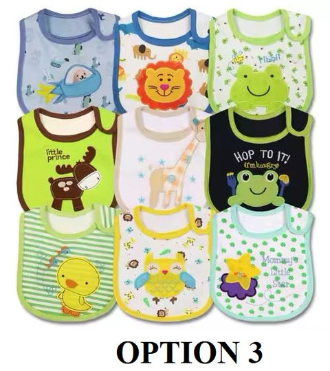 Toddler Baby Girl Boy Feeding Bibs Waterproof Apron 9pcs/set CODE: RSH017