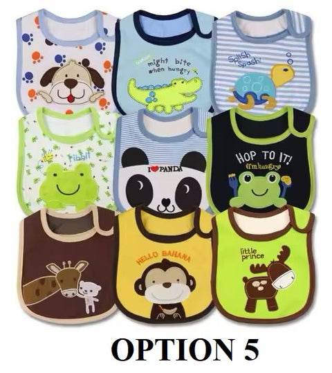 Toddler Baby Girl Boy Feeding Bibs Waterproof Apron 9pcs/set CODE: RSH017