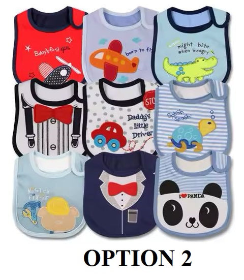 Toddler Baby Girl Boy Feeding Bibs Waterproof Apron 9pcs/set CODE: RSH017