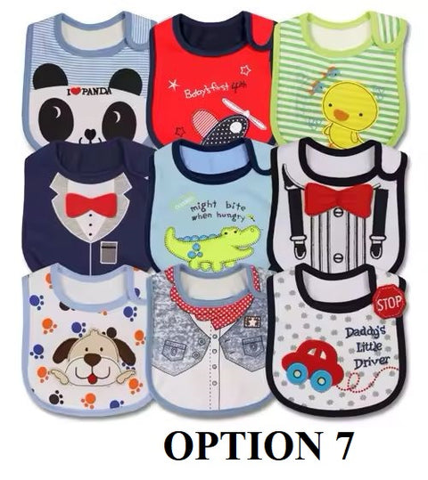 Toddler Baby Girl Boy Feeding Bibs Waterproof Apron 9pcs/set CODE: RSH017