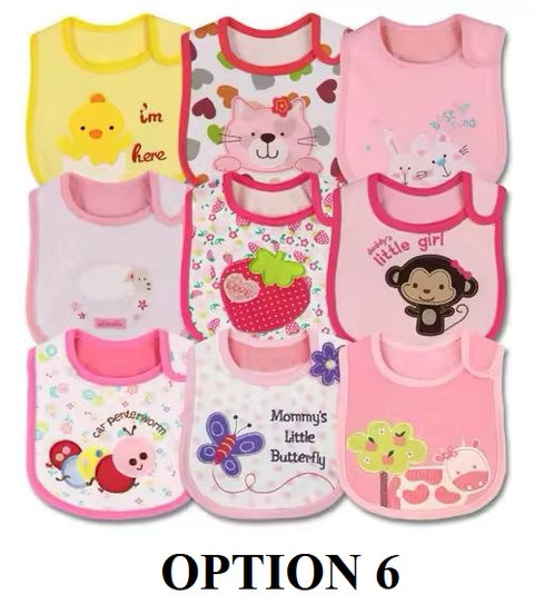 Toddler Baby Girl Boy Feeding Bibs Waterproof Apron 9pcs/set CODE: RSH017