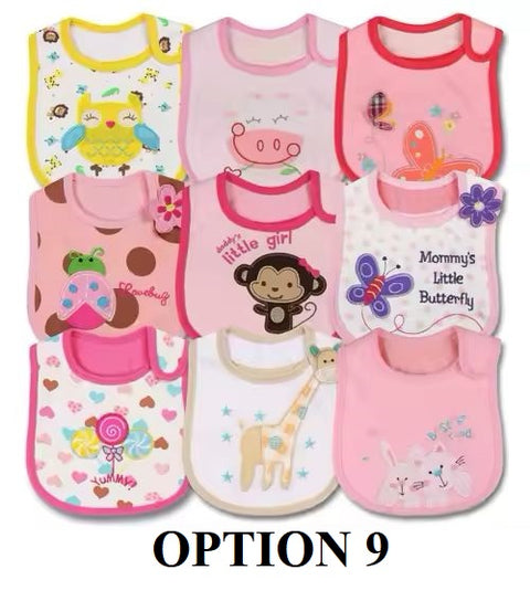 Toddler Baby Girl Boy Feeding Bibs Waterproof Apron 9pcs/set CODE: RSH017