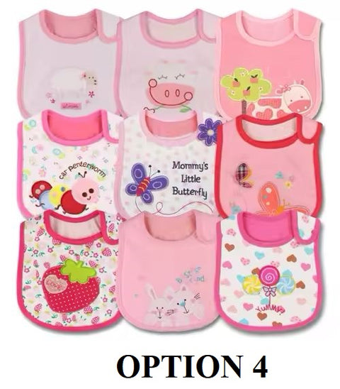 Toddler Baby Girl Boy Feeding Bibs Waterproof Apron 9pcs/set CODE: RSH017