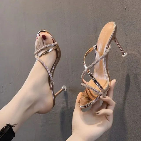 New Fashionable Sexy Fine High Trendy Ins Casual Heel CODE: KAR3156