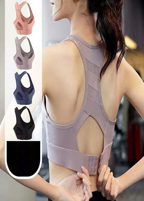 New Beautiful Back Thin Seamless Sexy Lingerie Yoga High Strength Sports Bra CODE: KAR3522