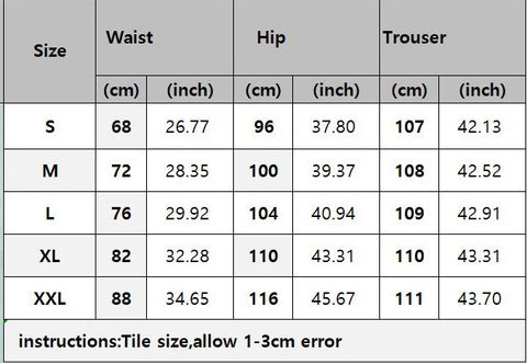 New High Waist Straight Leg Nail Drill Hole Long Pant CODE: KAR3827