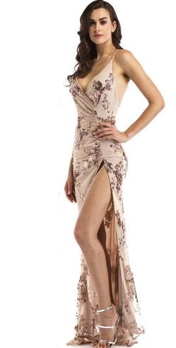 New Sexy Suspension Deep V-Neck Flip-Flop Dress CODE: mon720