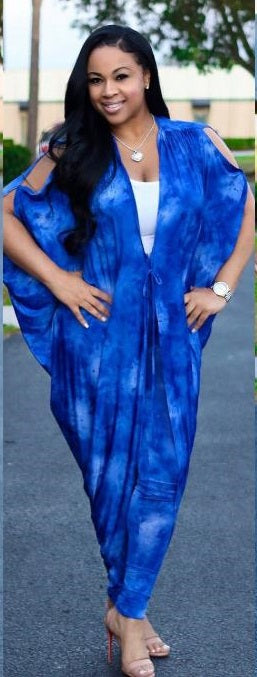 Tie-dye bat shirt loose casual set CODE: mon975