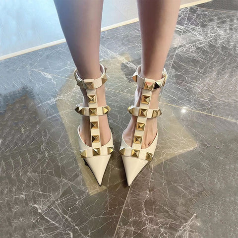 New Summer Sexy Pointed Rivet High Heel SIZE: 38 CODE: READY1112