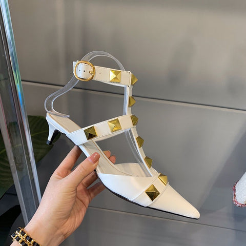 New Summer Sexy Pointed Rivet High Heel SIZE: 38 CODE: READY1112