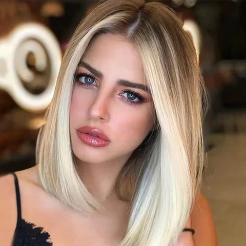 Fashionable Natural Short Root Straight Wig Extension Hair Cap CODE: KAR3706