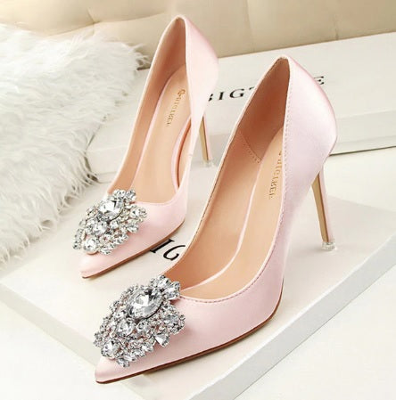 Rhinestone Pumps Stiletto Sexy High Heel CODE: KAR1907