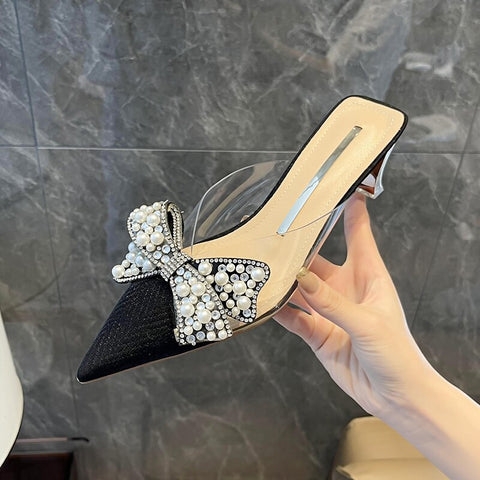 New Elegant Butterfly Sexy Pointed Toe Transparent High Heel CODE: KAR1950