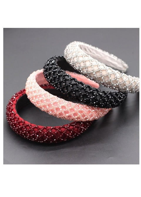 Mesh Crystal Geometric Baroque Beads High Quality Headband  CODE: KAR1972