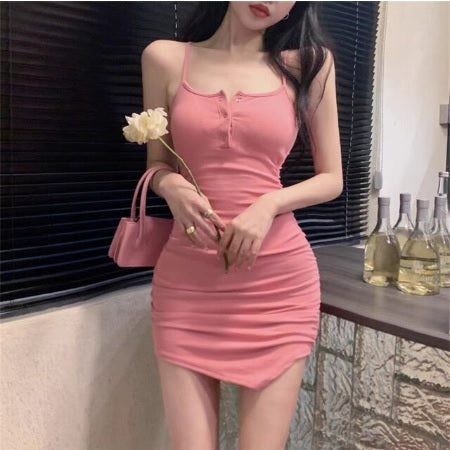 Summer New Waistband Slim Sexy Strap Dress CODE: KAR2008