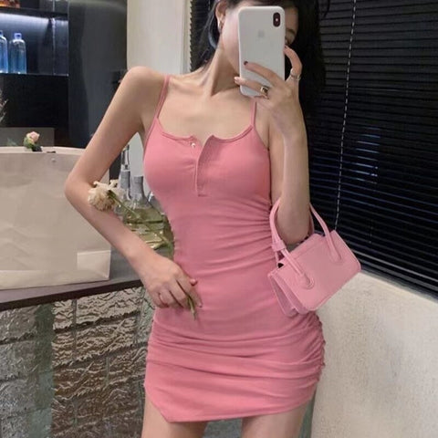 Summer New Waistband Slim Sexy Strap Dress CODE: KAR2008