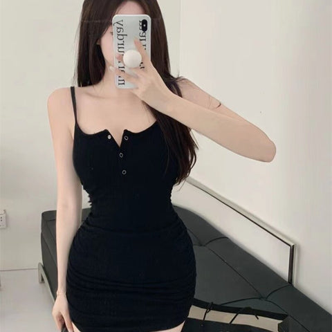 Summer New Waistband Slim Sexy Strap Dress CODE: KAR2008