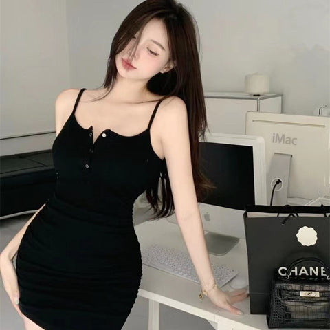Summer New Waistband Slim Sexy Strap Dress CODE: KAR2008