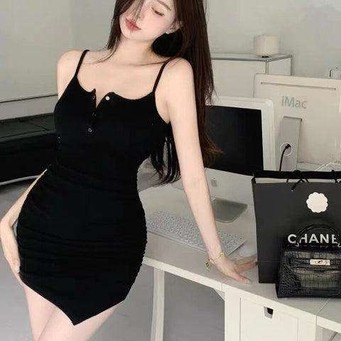 Summer New Waistband Slim Sexy Strap Dress CODE: KAR2008