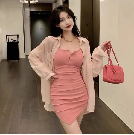 Summer New Waistband Slim Sexy Strap Dress CODE: KAR2008