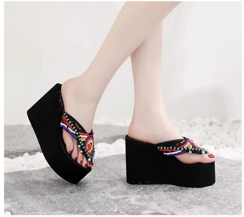 Summer Fashion Wedge Slides Platform Sandal CODE: KAR2018