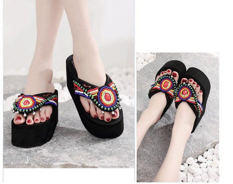 Summer Fashion Wedge Slides Platform Sandal CODE: KAR2018