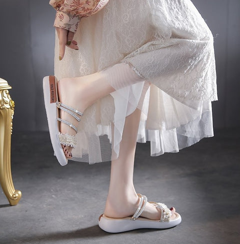 Summer Rhinestone Fashion Casual Slippers CODE: KAR2021