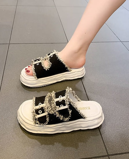 Summer New Thick Bottom Fashion Slippers CODE: KAR2023