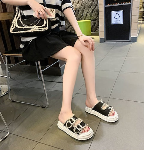 Summer New Thick Bottom Fashion Slippers CODE: KAR2023