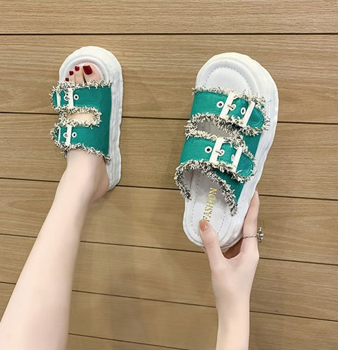 Summer New Thick Bottom Fashion Slippers CODE: KAR2023