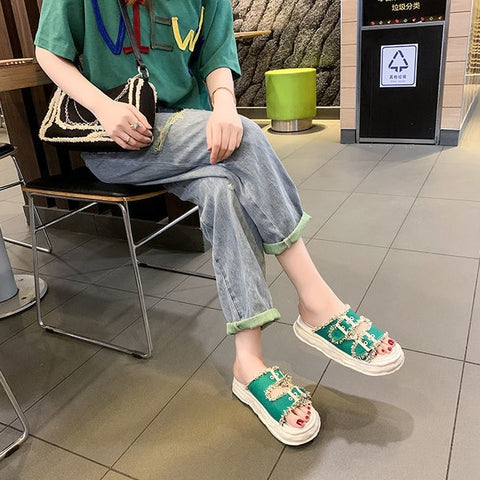 Summer New Thick Bottom Fashion Slippers CODE: KAR2023