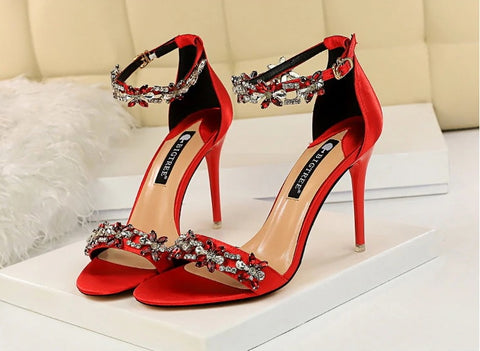 New Designer Sexy Open Toe Rhinestones High Heel CODE: KAR2061