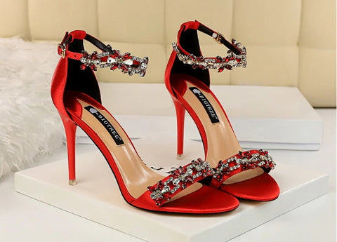 New Designer Sexy Open Toe Rhinestones High Heel CODE: KAR2061