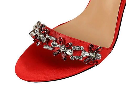 New Designer Sexy Open Toe Rhinestones High Heel CODE: KAR2061