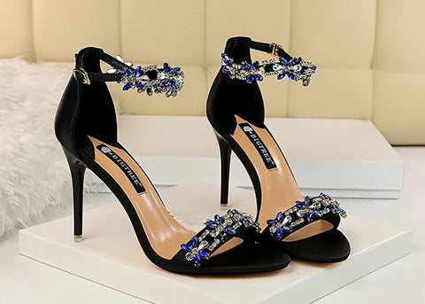 New Designer Sexy Open Toe Rhinestones High Heel CODE: KAR2061