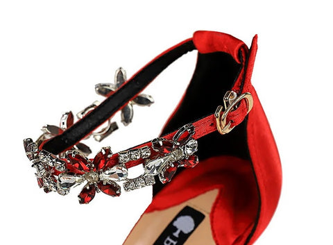 New Designer Sexy Open Toe Rhinestones High Heel CODE: KAR2061