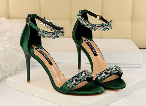 New Designer Sexy Open Toe Rhinestones High Heel CODE: KAR2061
