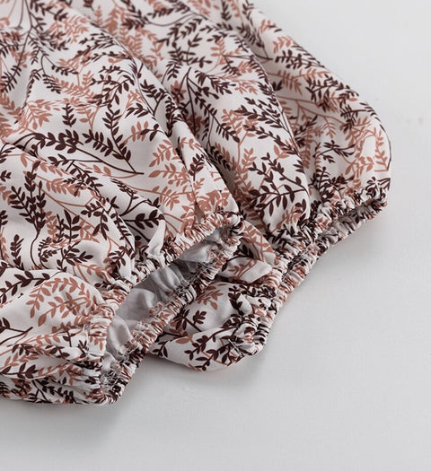 Summer Loose Print Fashion Lapel Short Puff Sleeve Mini Dress CODE: KAR2132