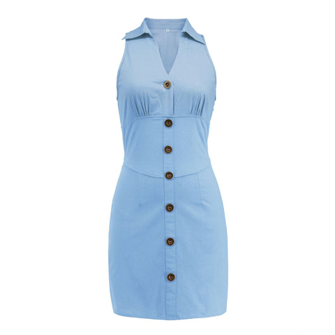 New sexy sleeveless casual thin Short dress CODE: KAR2180