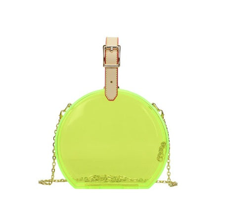 New Transparent Acrylic Jelly Bucket Candy Color Bag CODE: KAR2256