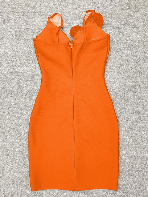 New Spaghetti Strap Bandage Sexy Diamond Bodycon Mini Dress CODE: KAR2257