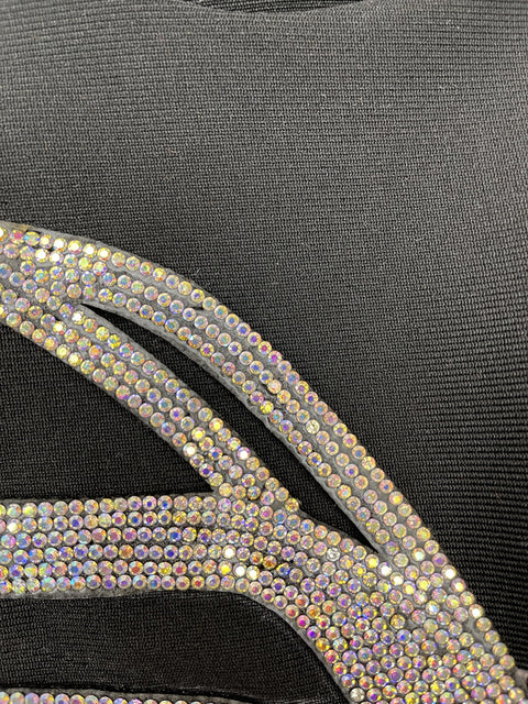 New Spaghetti Strap Bandage Sexy Diamond Bodycon Mini Dress CODE: KAR2257