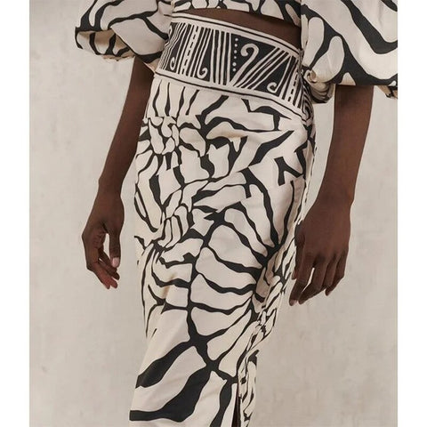 New Cover-up Crop Tank Top And Skirt 2 Piece Set Swimsuit CODE: KAR2260